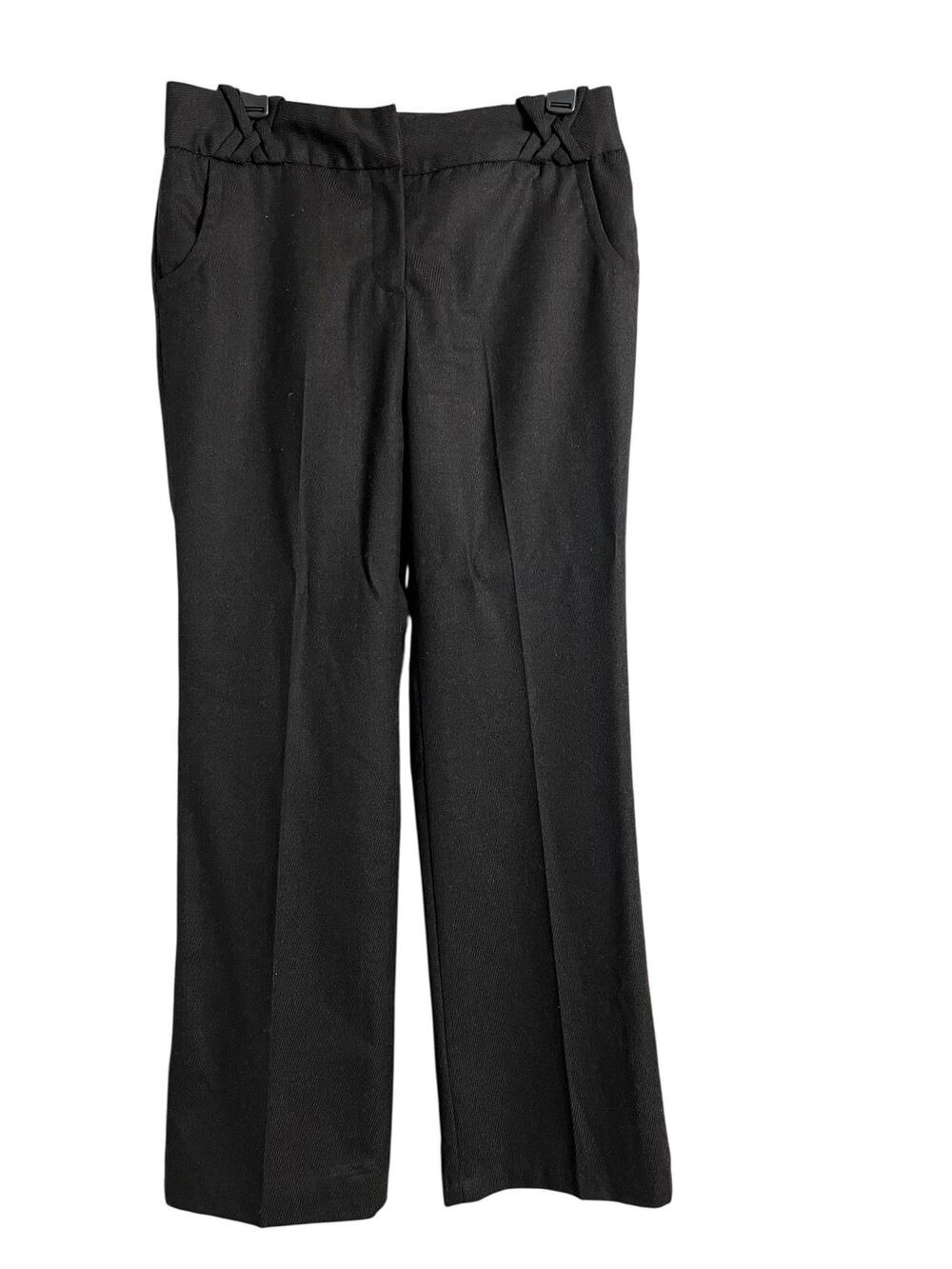 David N Dress Pants Womens 6 Brown Wool Lined Straight Leg Pleated Work Office
